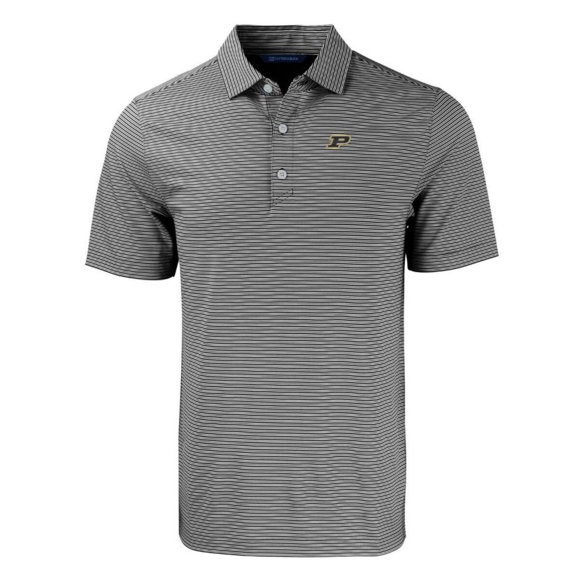 NCAA Purdue Boilermakers Forge Eco Double Stripe Stretch Recycled Polo