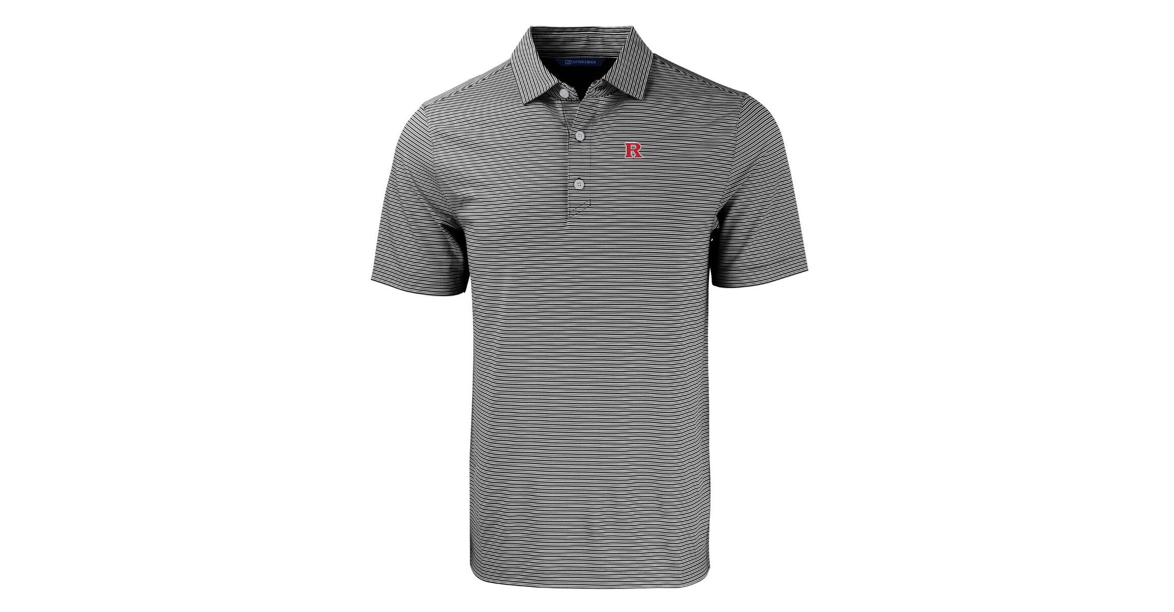 Rutgers Scarlet Knights NCAA Rutgers Knights Forge Eco Double Stripe Stretch Recycled Polo