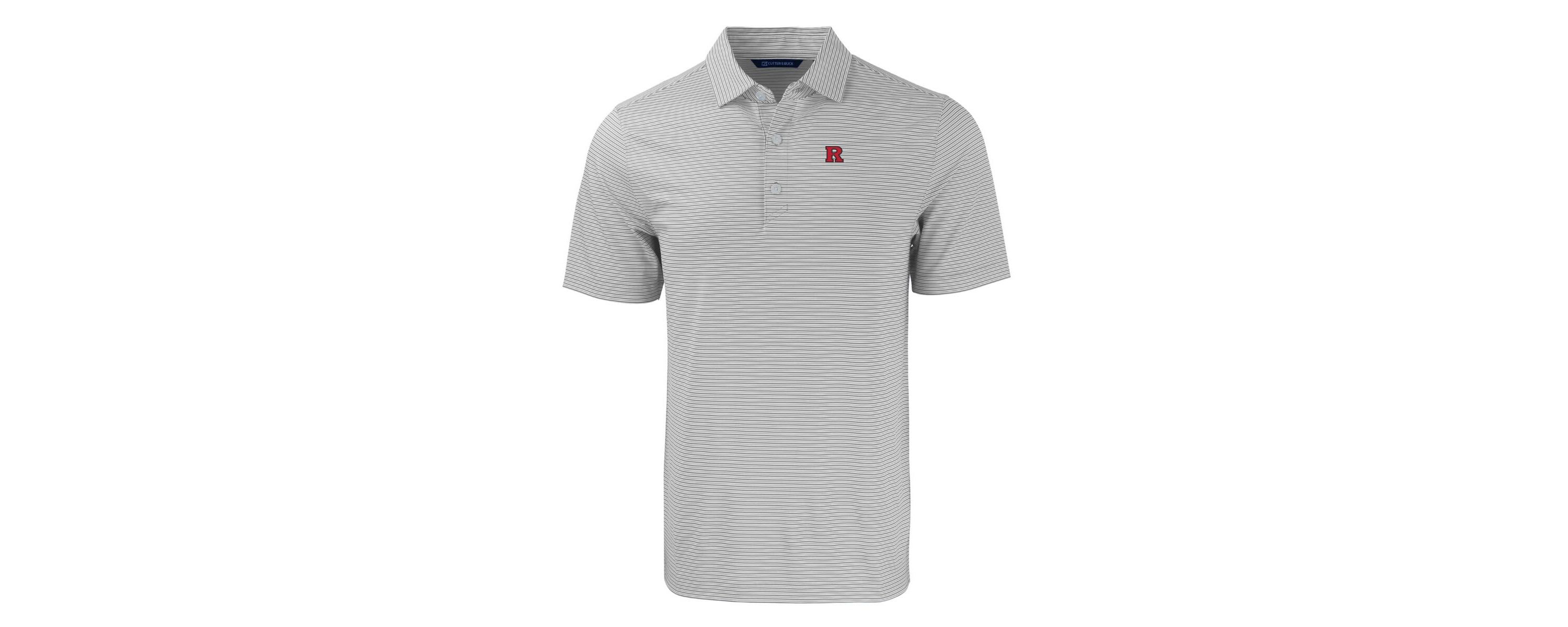 Rutgers Scarlet Knights NCAA Rutgers Knights Forge Eco Double Stripe Stretch Recycled Polo