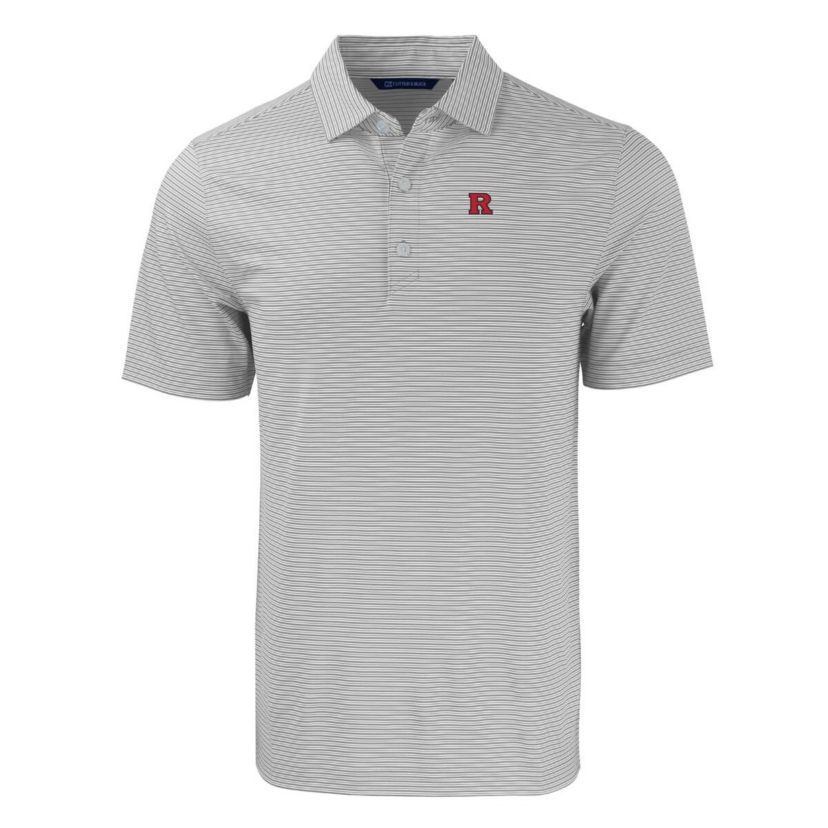 Rutgers Scarlet Knights NCAA Rutgers Knights Forge Eco Double Stripe Stretch Recycled Polo