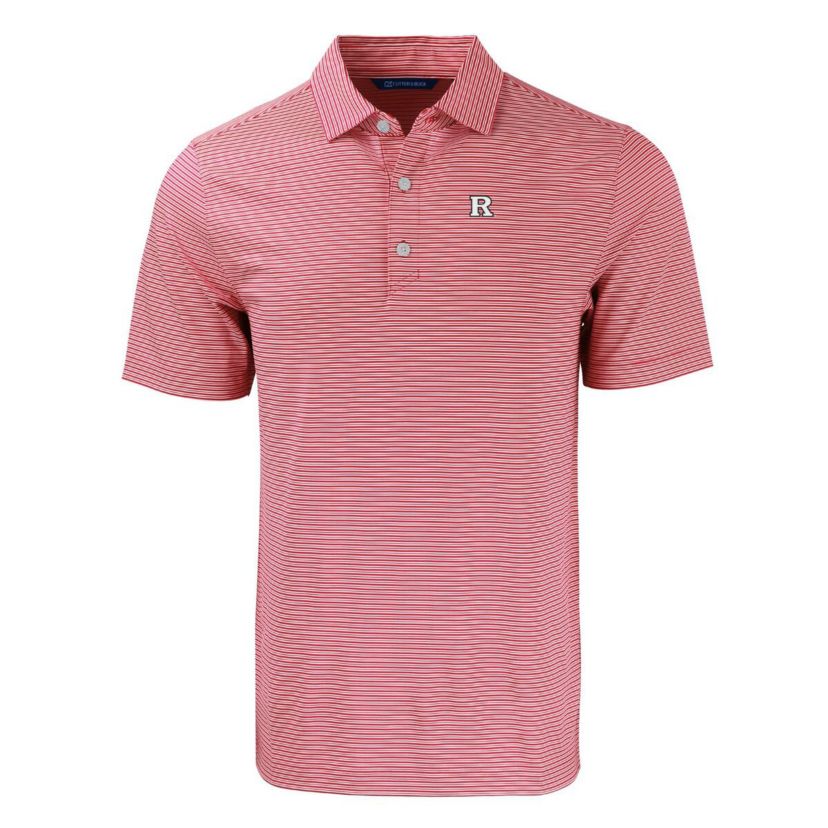 Rutgers Scarlet Knights NCAA Rutgers Knights Forge Eco Double Stripe Stretch Recycled Polo