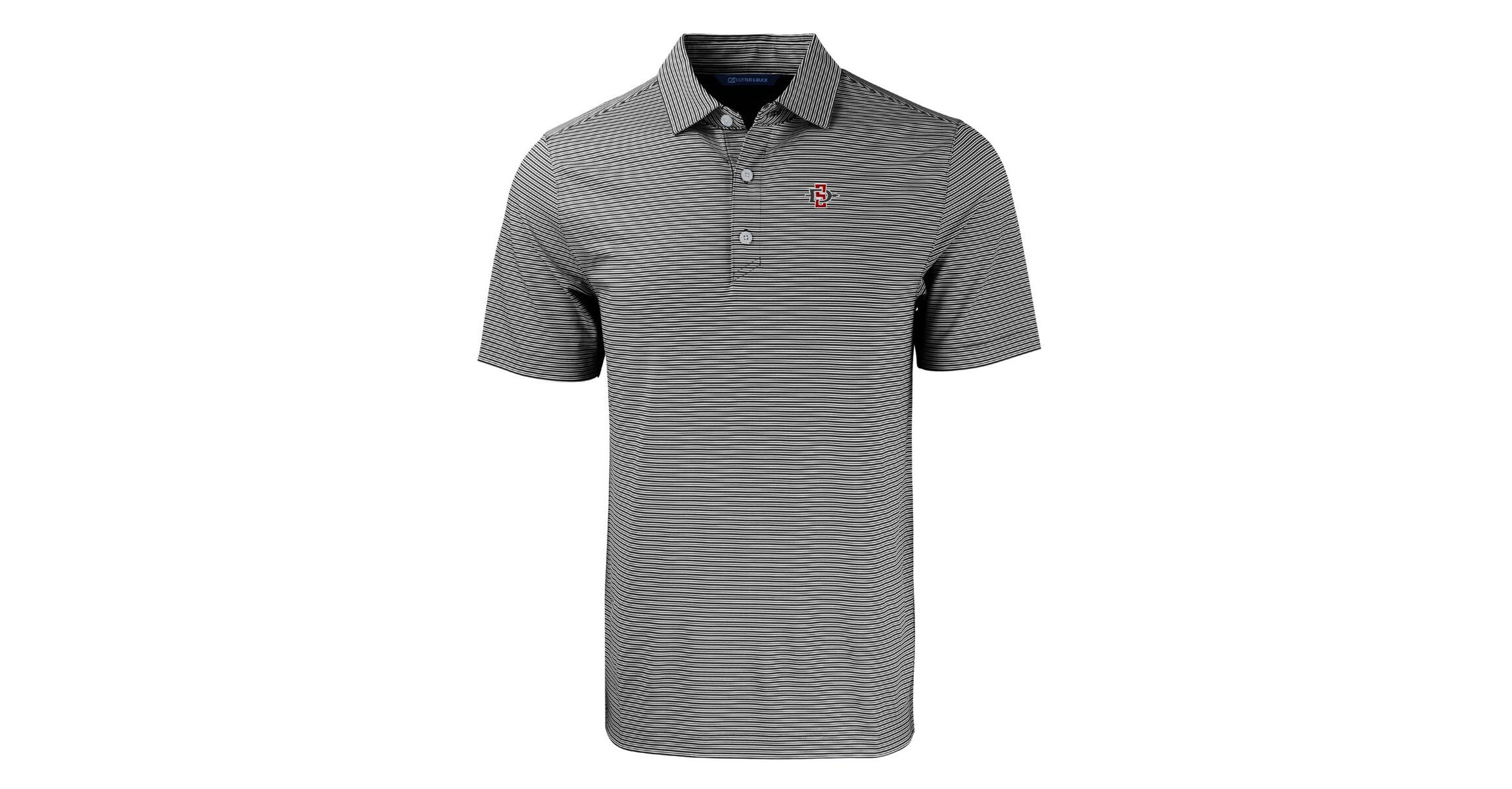 NCAA San Diego State Aztecs Forge Eco Double Stripe Stretch Recycled Polo
