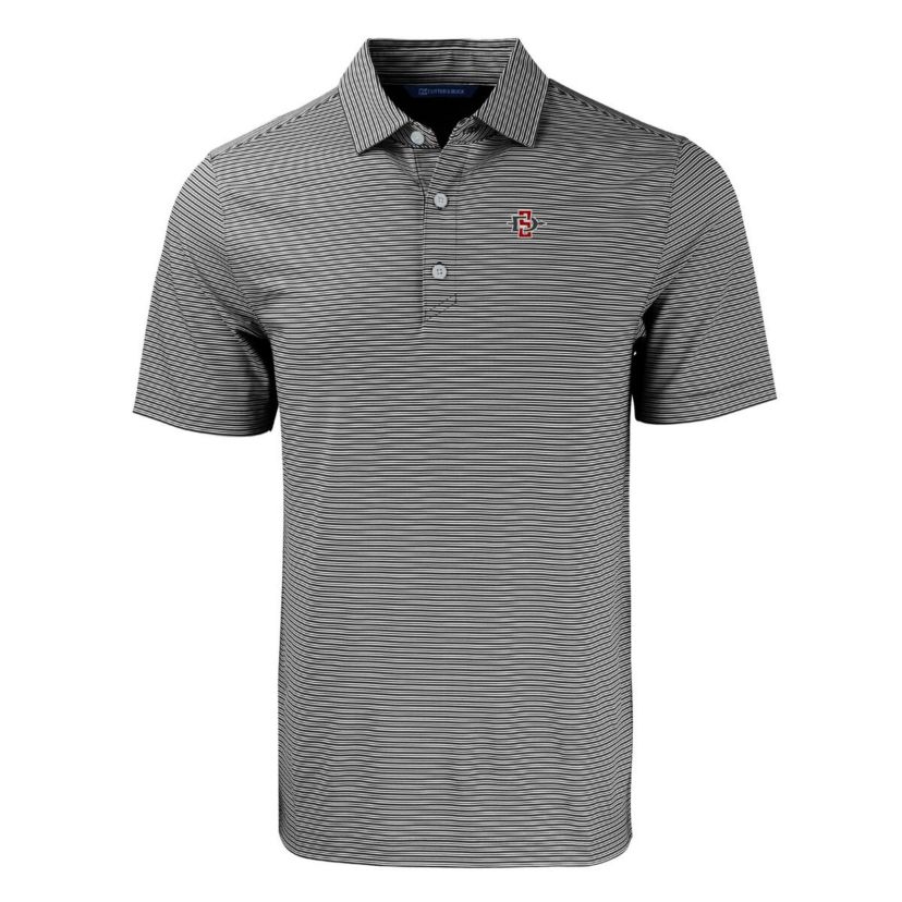 NCAA San Diego State Aztecs Forge Eco Double Stripe Stretch Recycled Polo