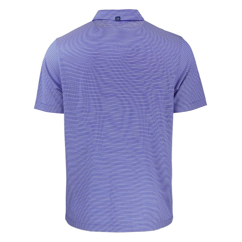NCAA SMU Mustangs Forge Eco Double Stripe Stretch Recycled Polo