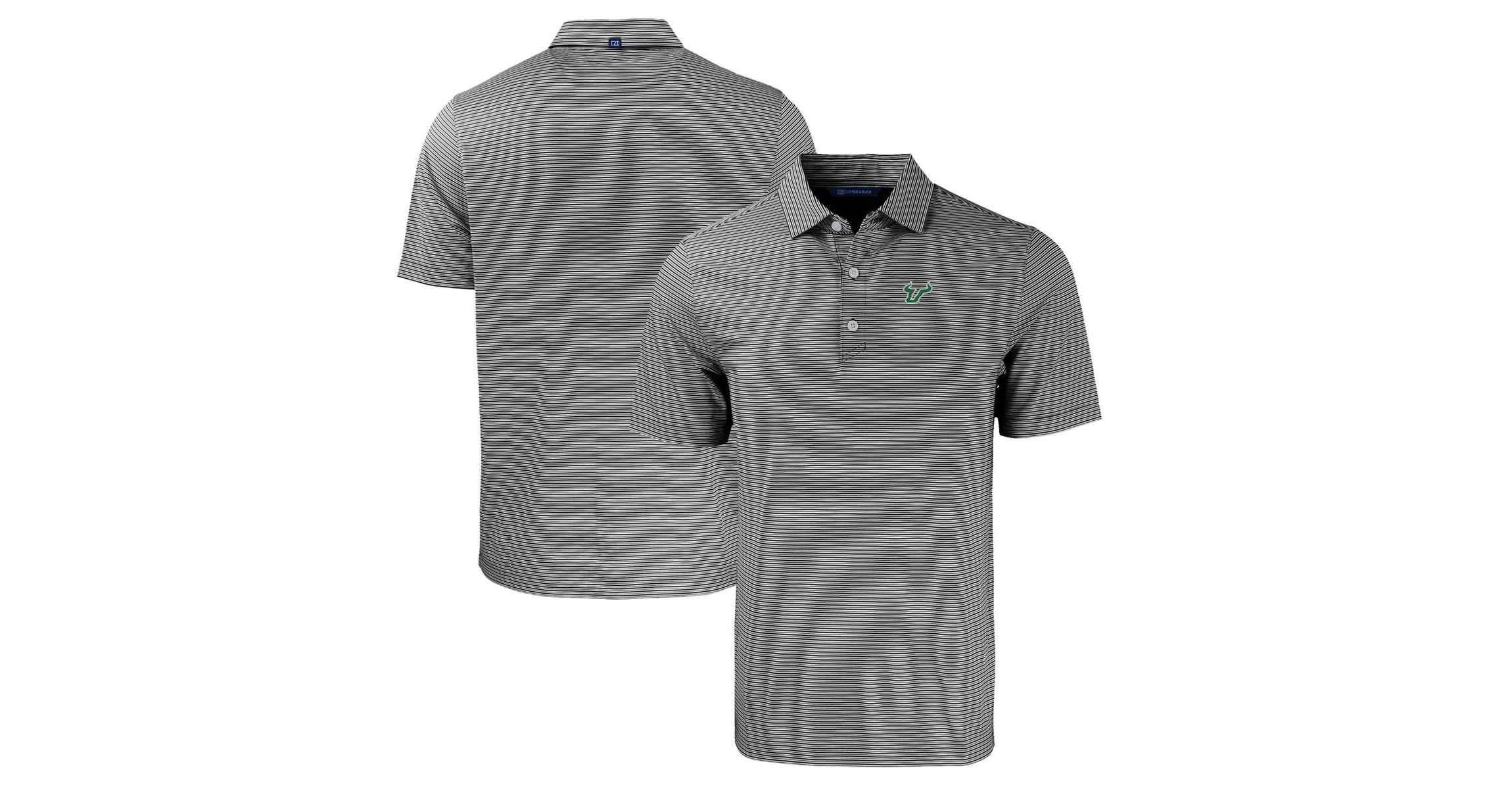 NCAA South Florida Bulls Forge Eco Double Stripe Stretch Recycled Polo