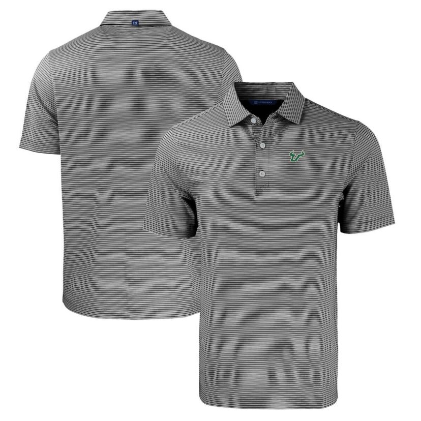 NCAA South Florida Bulls Forge Eco Double Stripe Stretch Recycled Polo