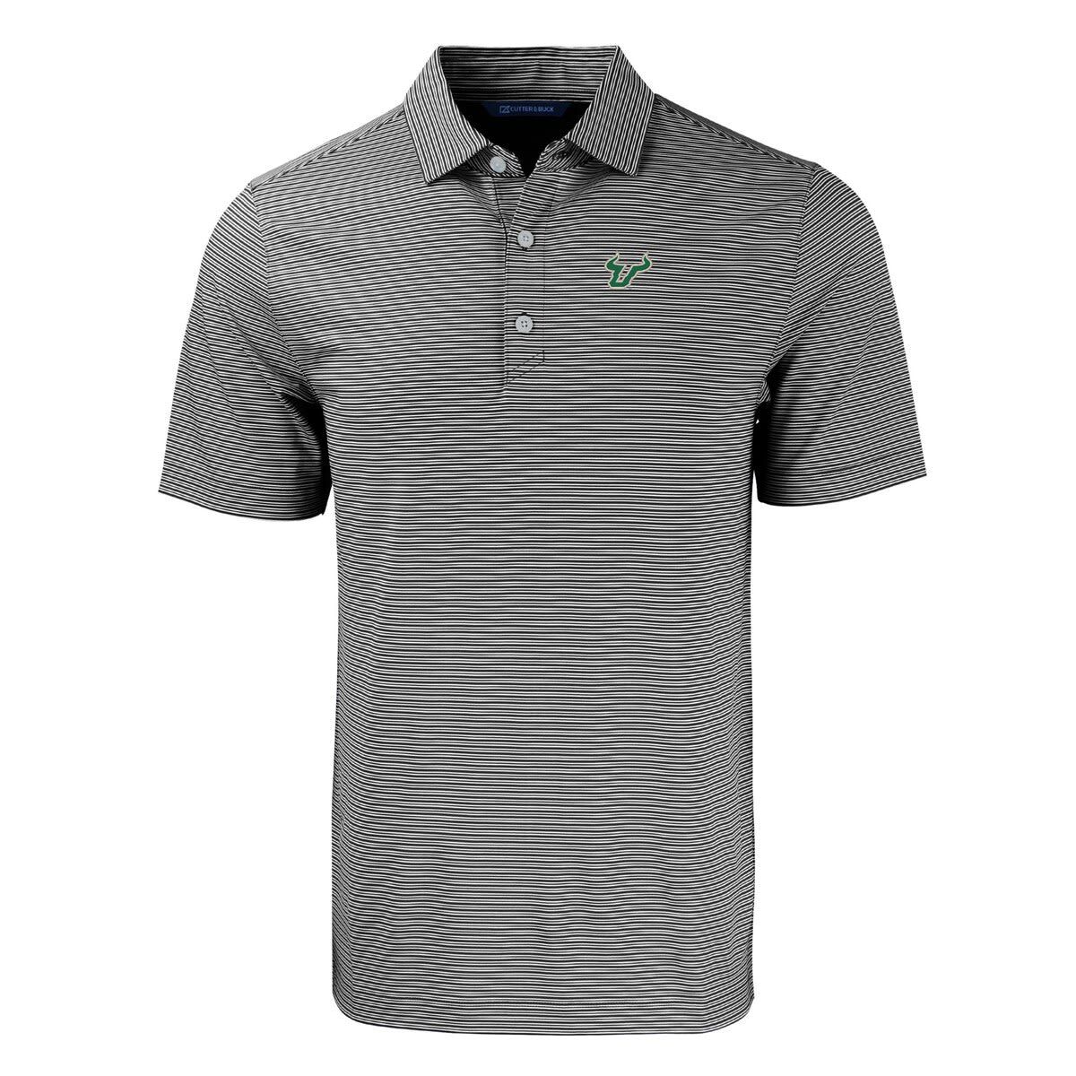 NCAA South Florida Bulls Forge Eco Double Stripe Stretch Recycled Polo