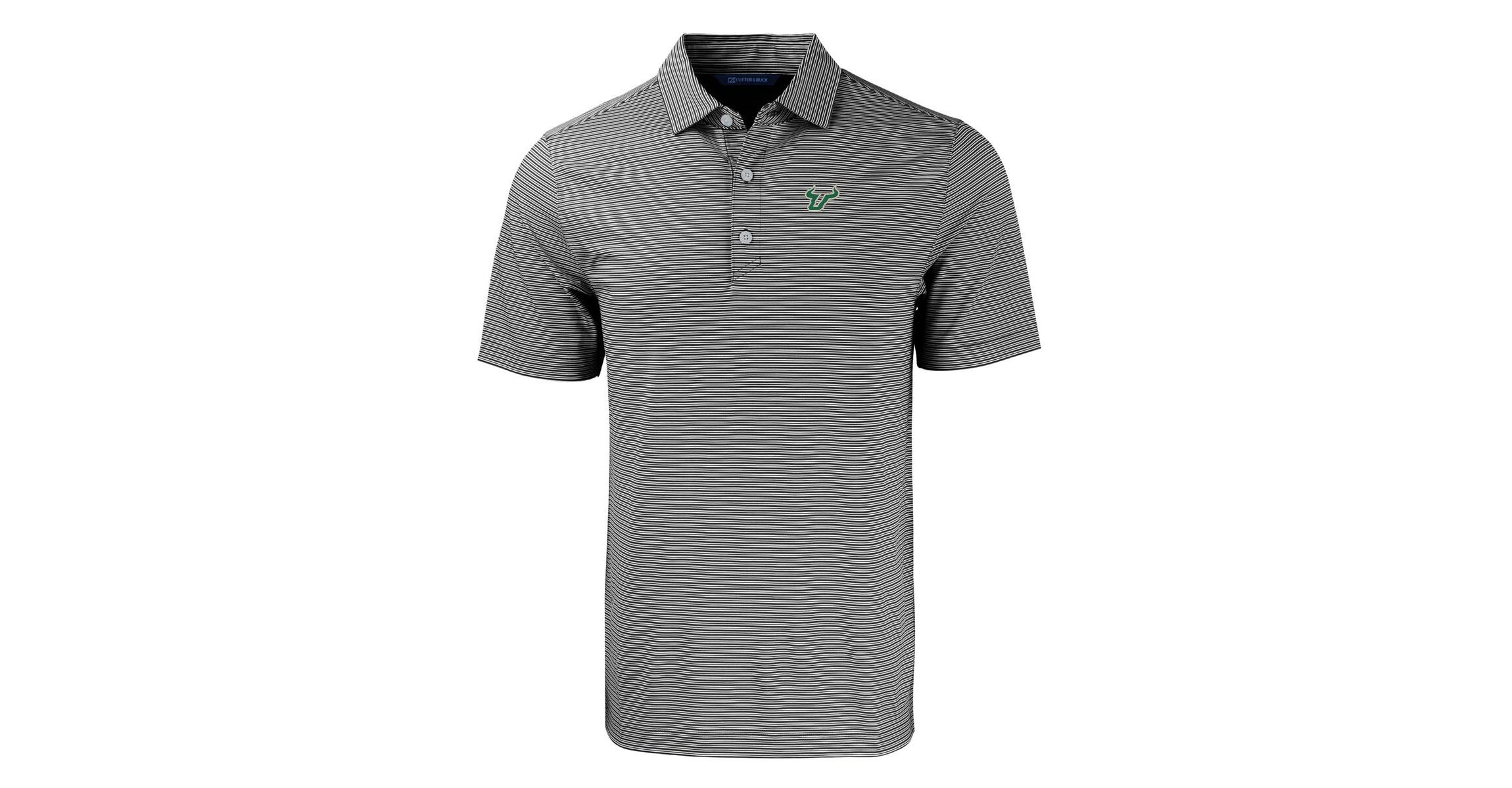 NCAA South Florida Bulls Forge Eco Double Stripe Stretch Recycled Polo