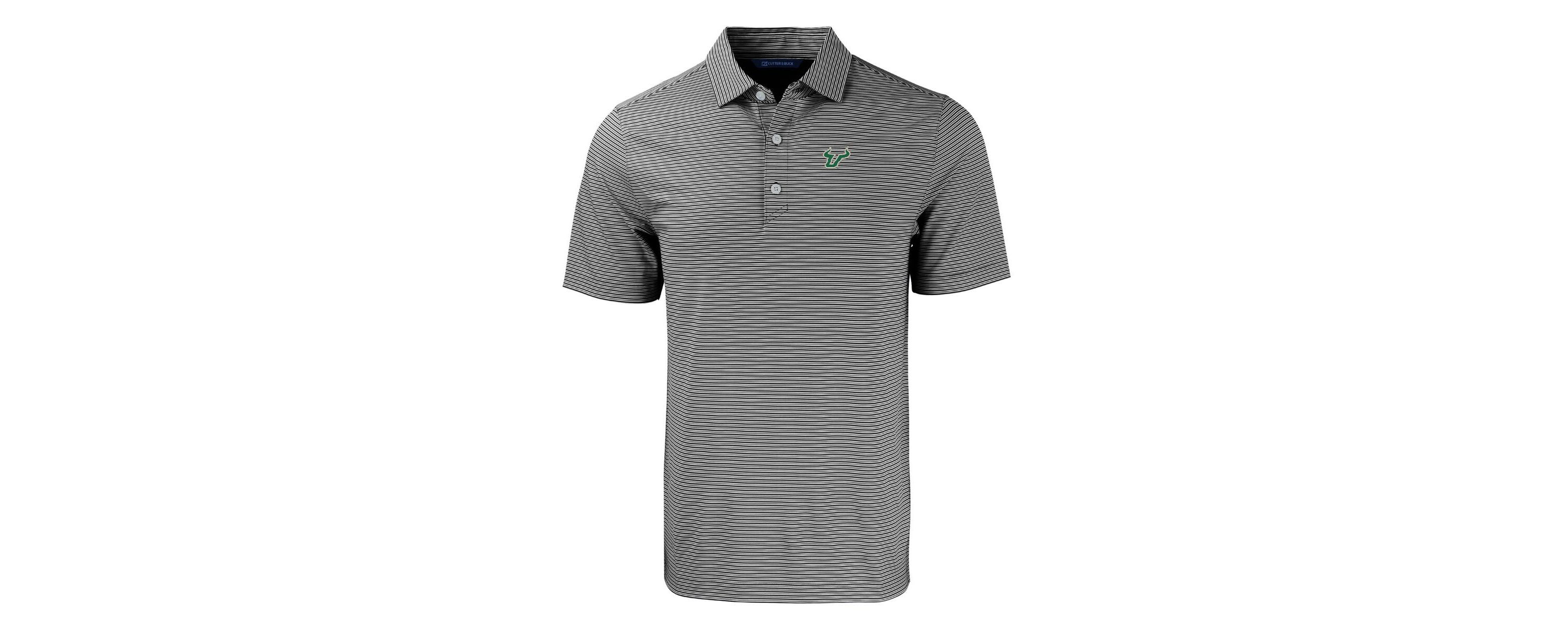 NCAA South Florida Bulls Forge Eco Double Stripe Stretch Recycled Polo
