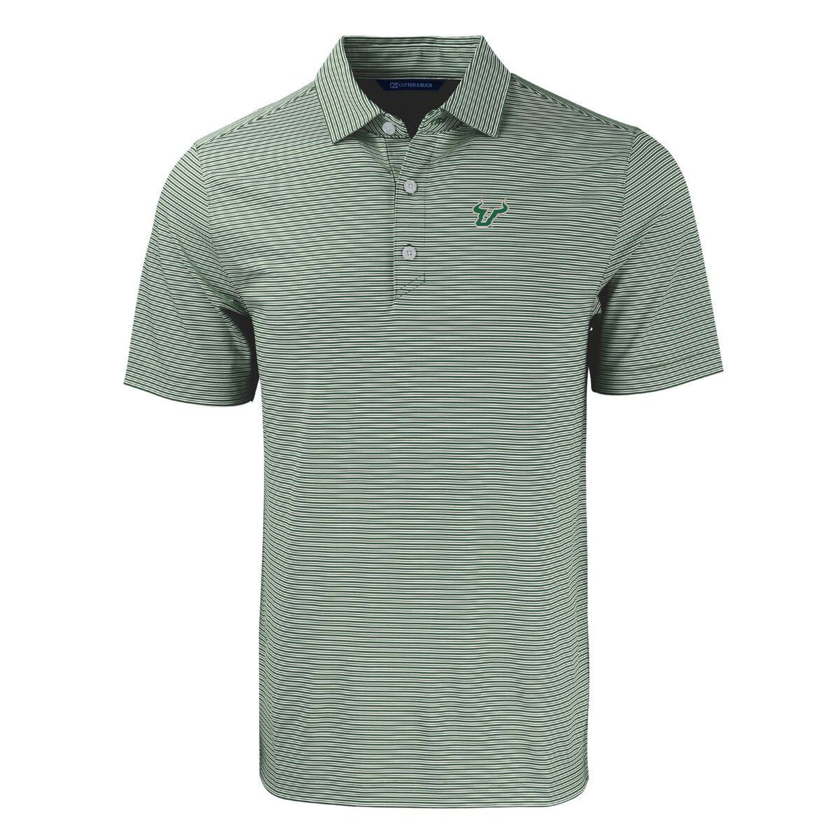 NCAA South Florida Bulls Forge Eco Double Stripe Stretch Recycled Polo