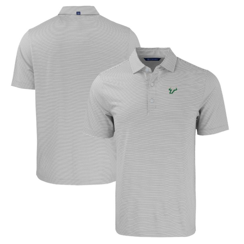 NCAA South Florida Bulls Forge Eco Double Stripe Stretch Recycled Polo