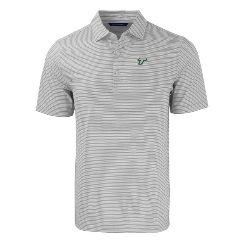 NCAA South Florida Bulls Forge Eco Double Stripe Stretch Recycled Polo