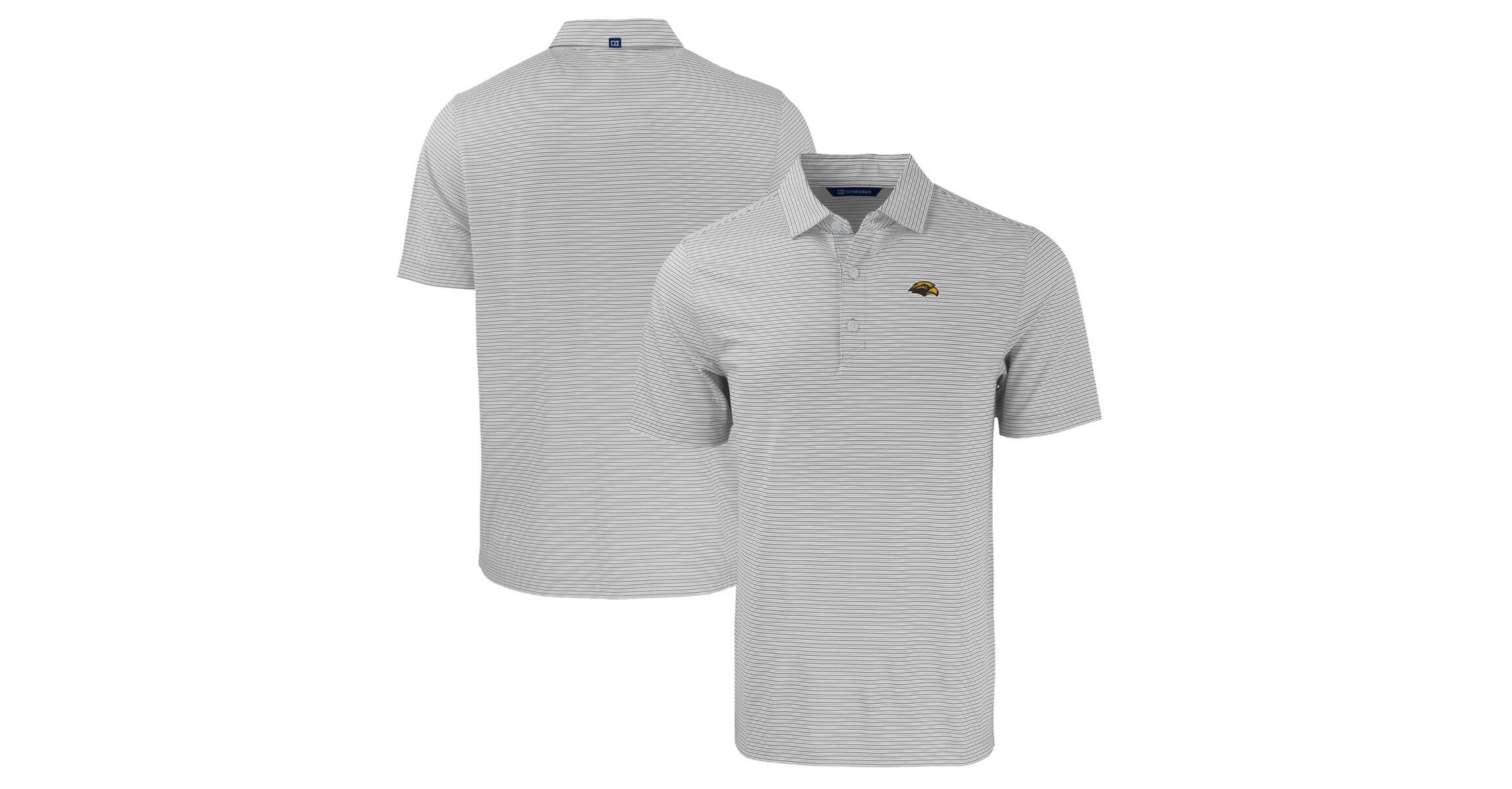 NCAA Southern Miss Golden Eagles Forge Eco Double Stripe Stretch Recycled Polo