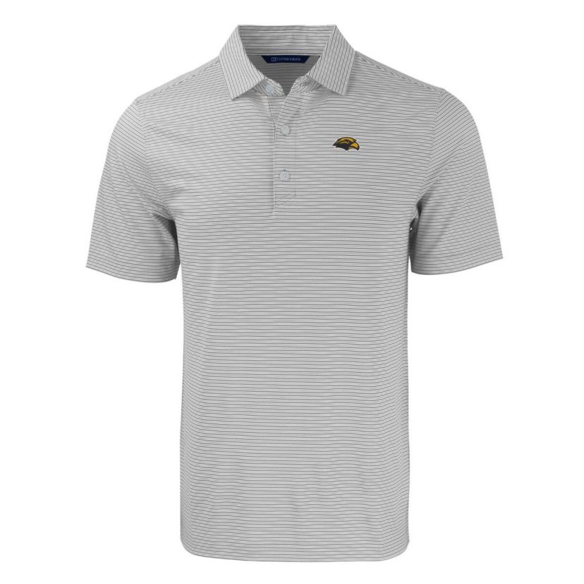 NCAA Southern Miss Golden Eagles Forge Eco Double Stripe Stretch Recycled Polo