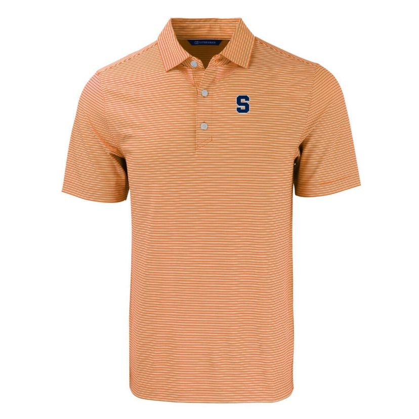 Syracuse Orange NCAA Syracuse Forge Eco Double Stripe Stretch Recycled Polo