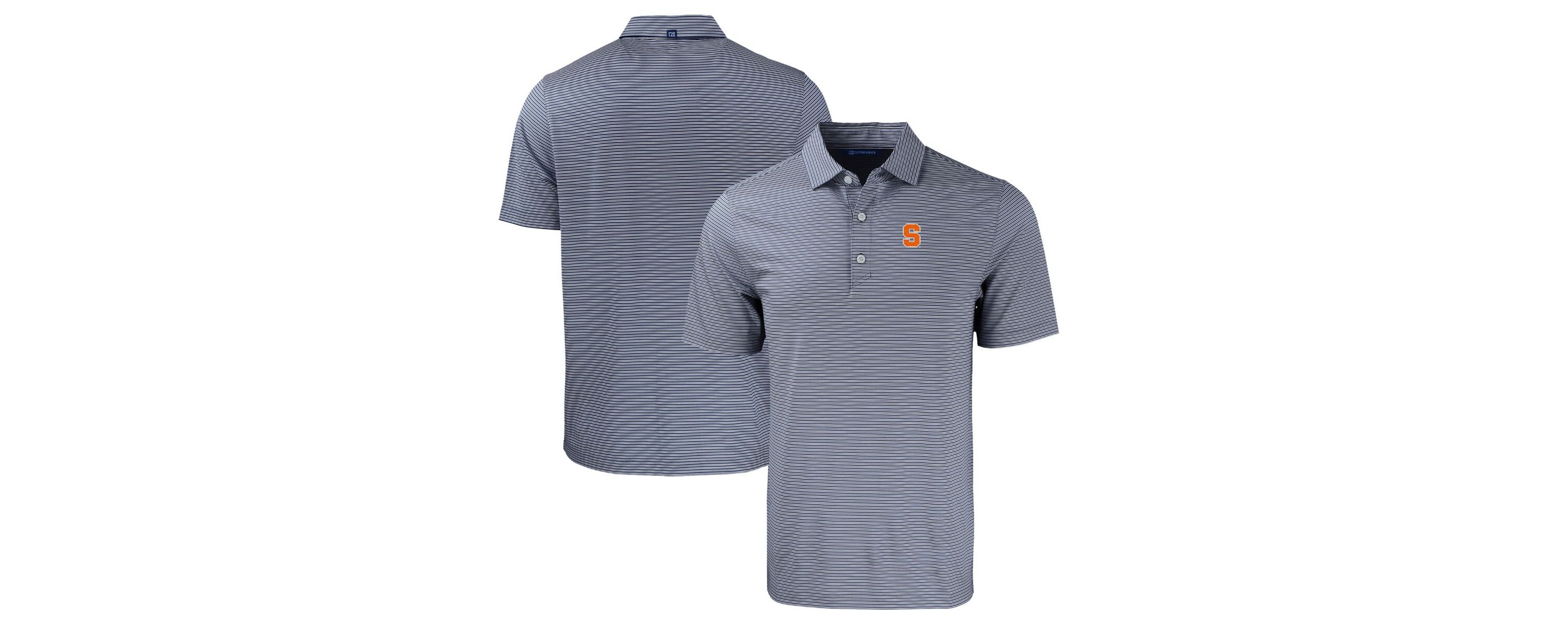 Syracuse Orange NCAA Syracuse Forge Eco Double Stripe Stretch Recycled Polo
