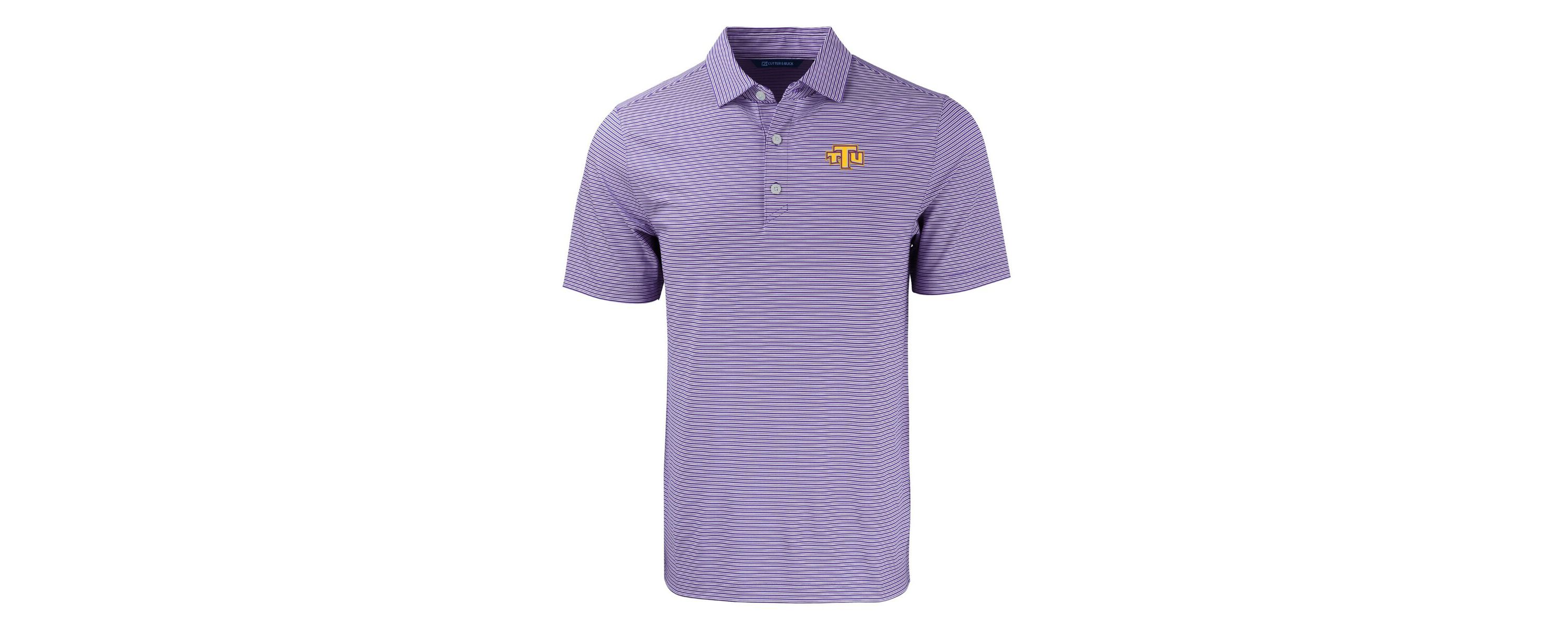 NCAA Tennessee Tech Golden Eagles Forge Eco Double Stripe Stretch Recycled Polo