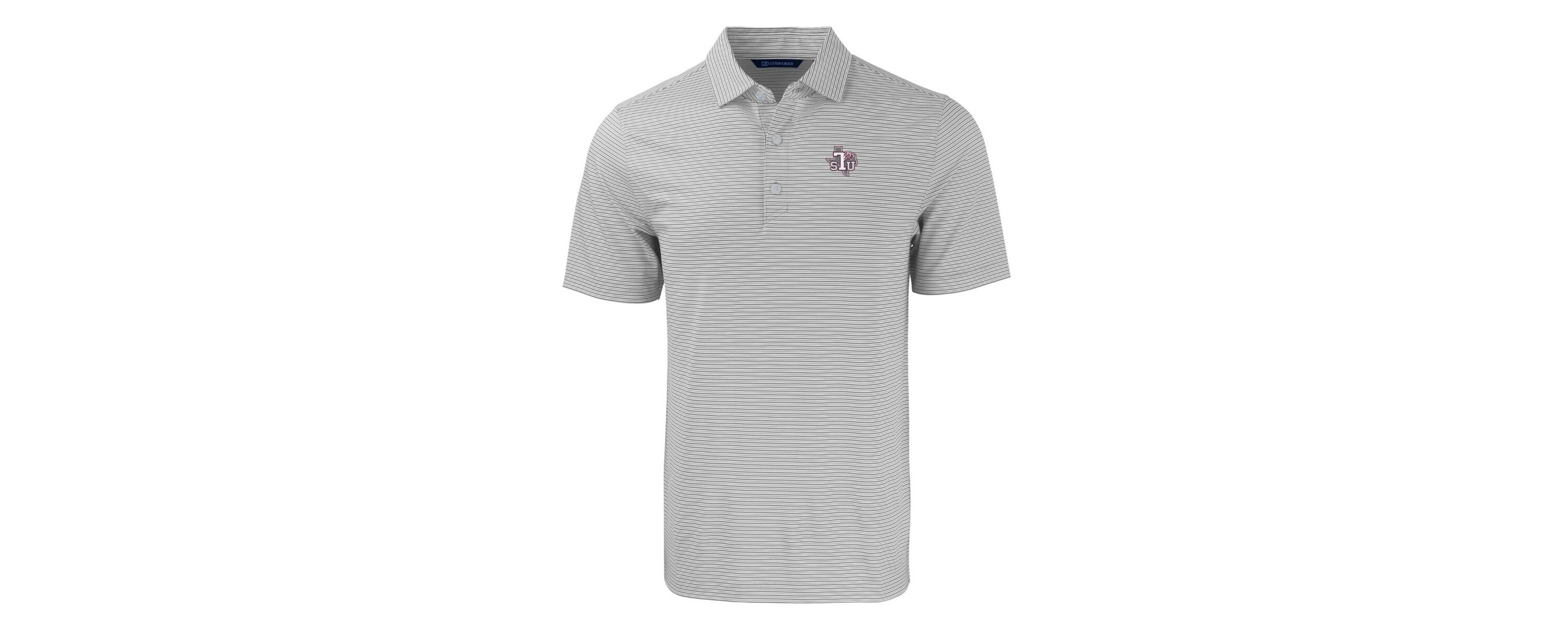 NCAA Texas Southern Tigers Forge Eco Double Stripe Stretch Recycled Polo