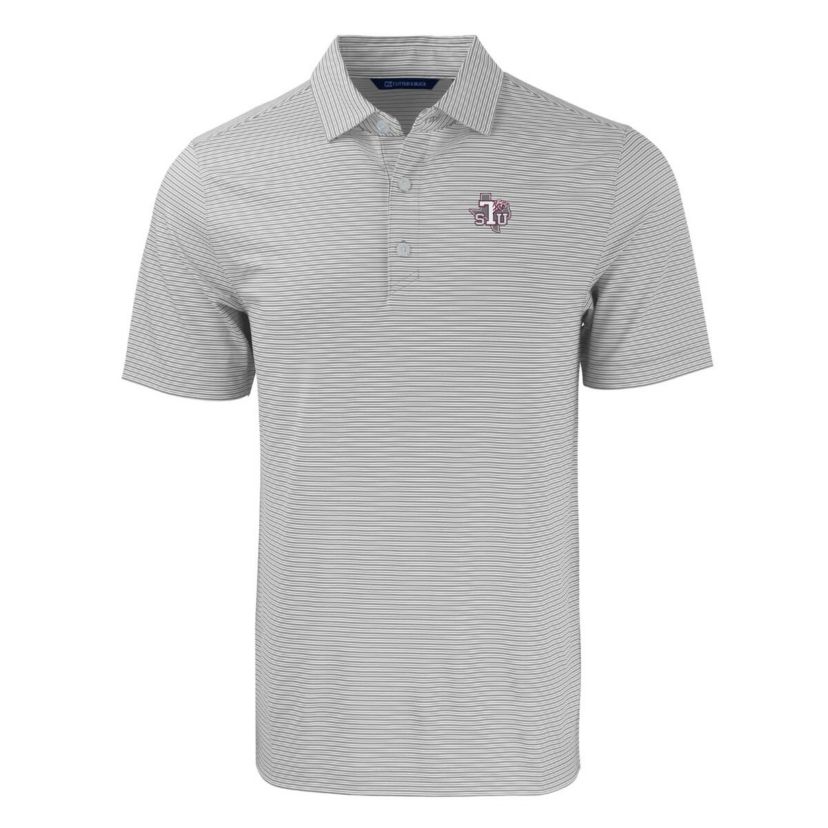 NCAA Texas Southern Tigers Forge Eco Double Stripe Stretch Recycled Polo