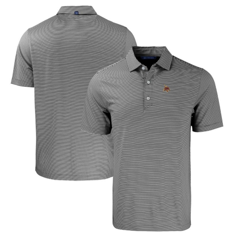 NCAA Texas State Bobcats Forge Eco Double Stripe Stretch Recycled Polo