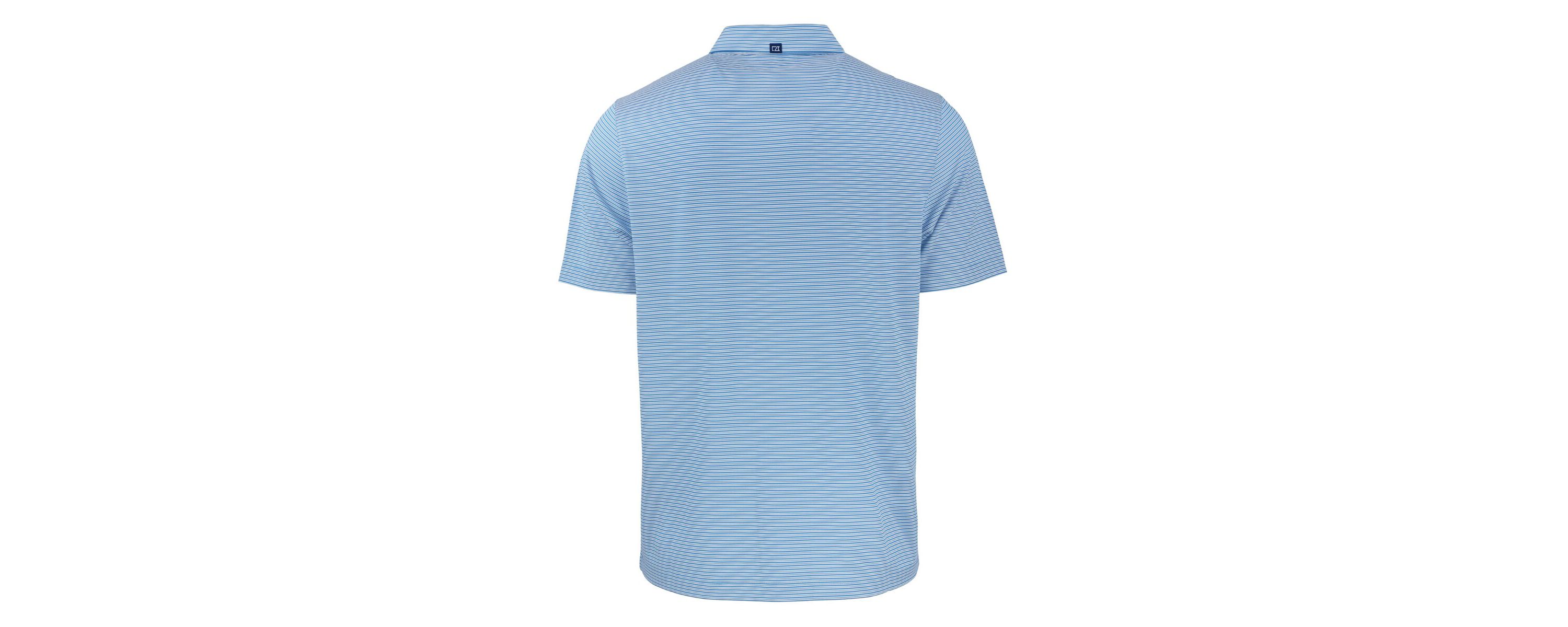 NCAA Light Citadel Bulldogs Forge Eco Double Stripe Stretch Recycled Polo