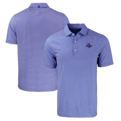 Cutter & Buck Men's NCAA Tulsa Golden Hurricane Forge Eco Double Stripe Stretch Recycled Polo