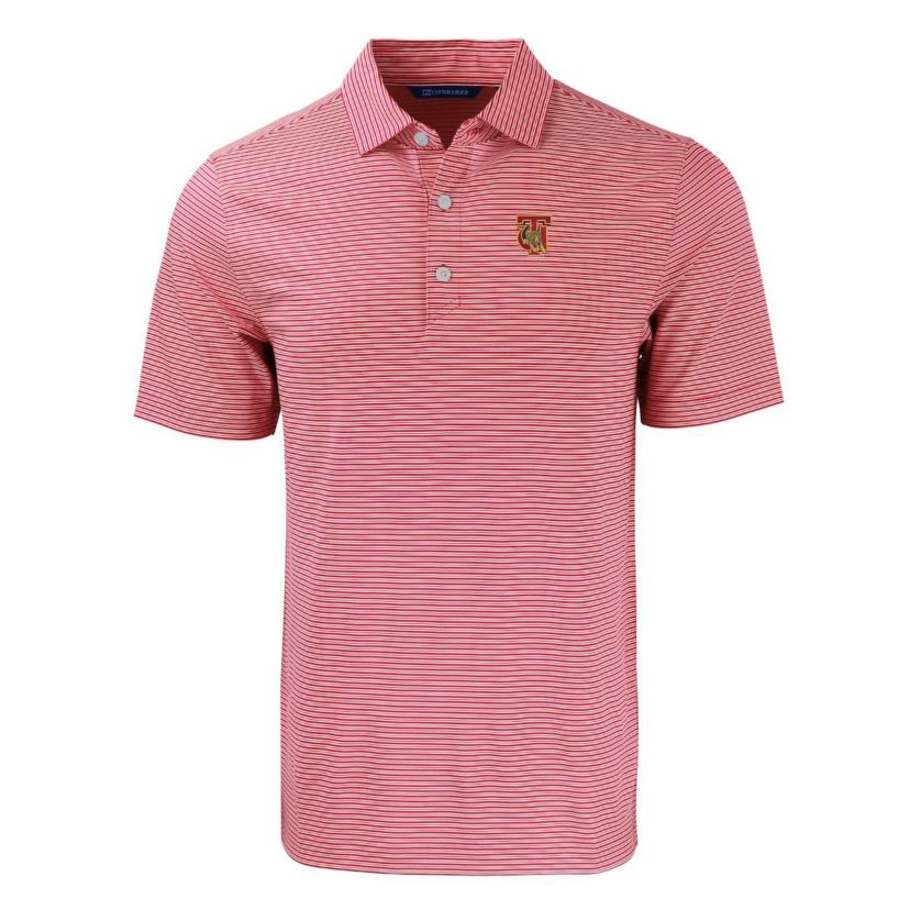 NCAA Tuskegee Golden Tigers Forge Eco Double Stripe Stretch Recycled Polo