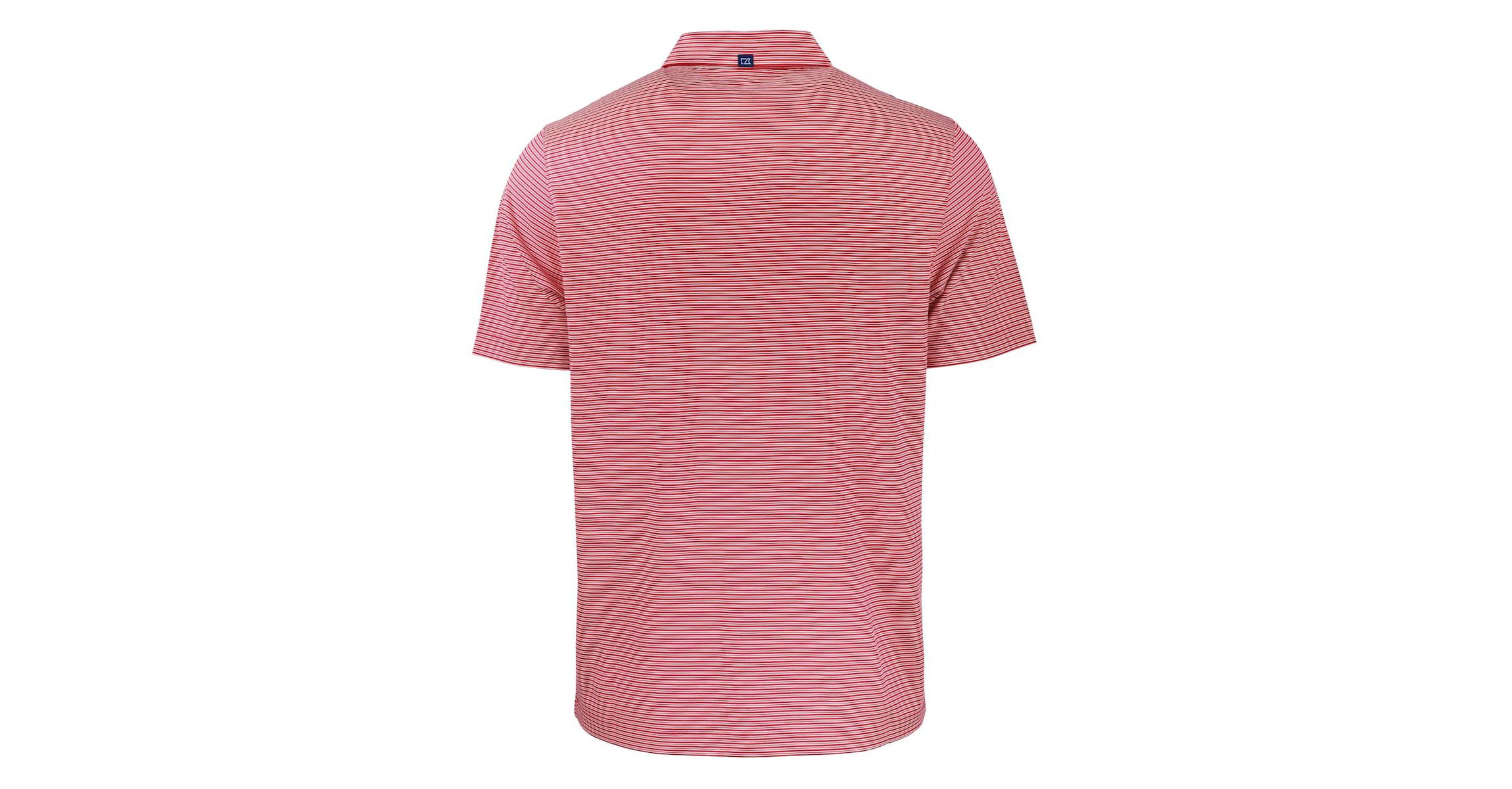 NCAA Tuskegee Golden Tigers Forge Eco Double Stripe Stretch Recycled Polo