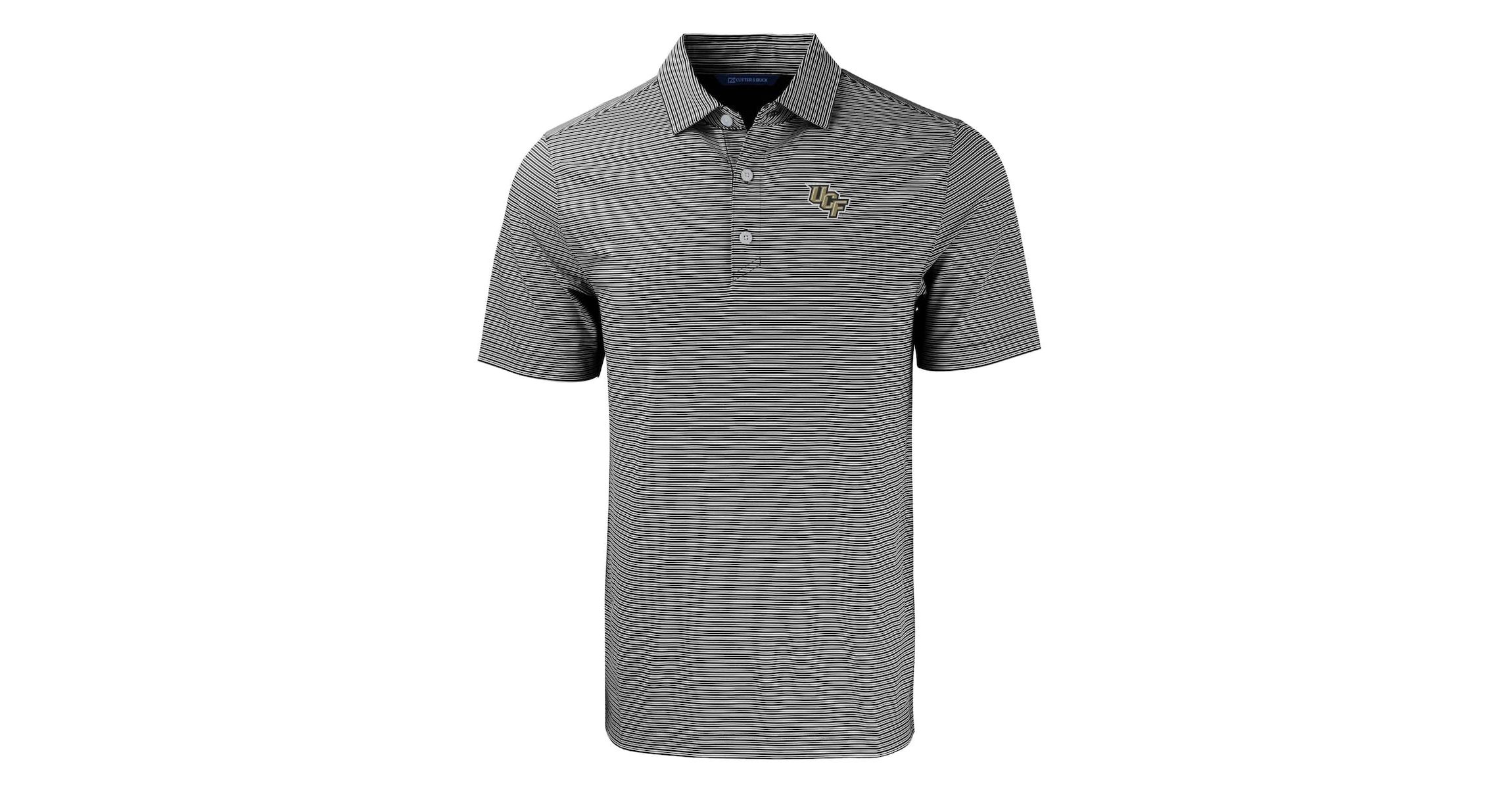 NCAA UCF Knights Forge Eco Double Stripe Stretch Recycled Polo
