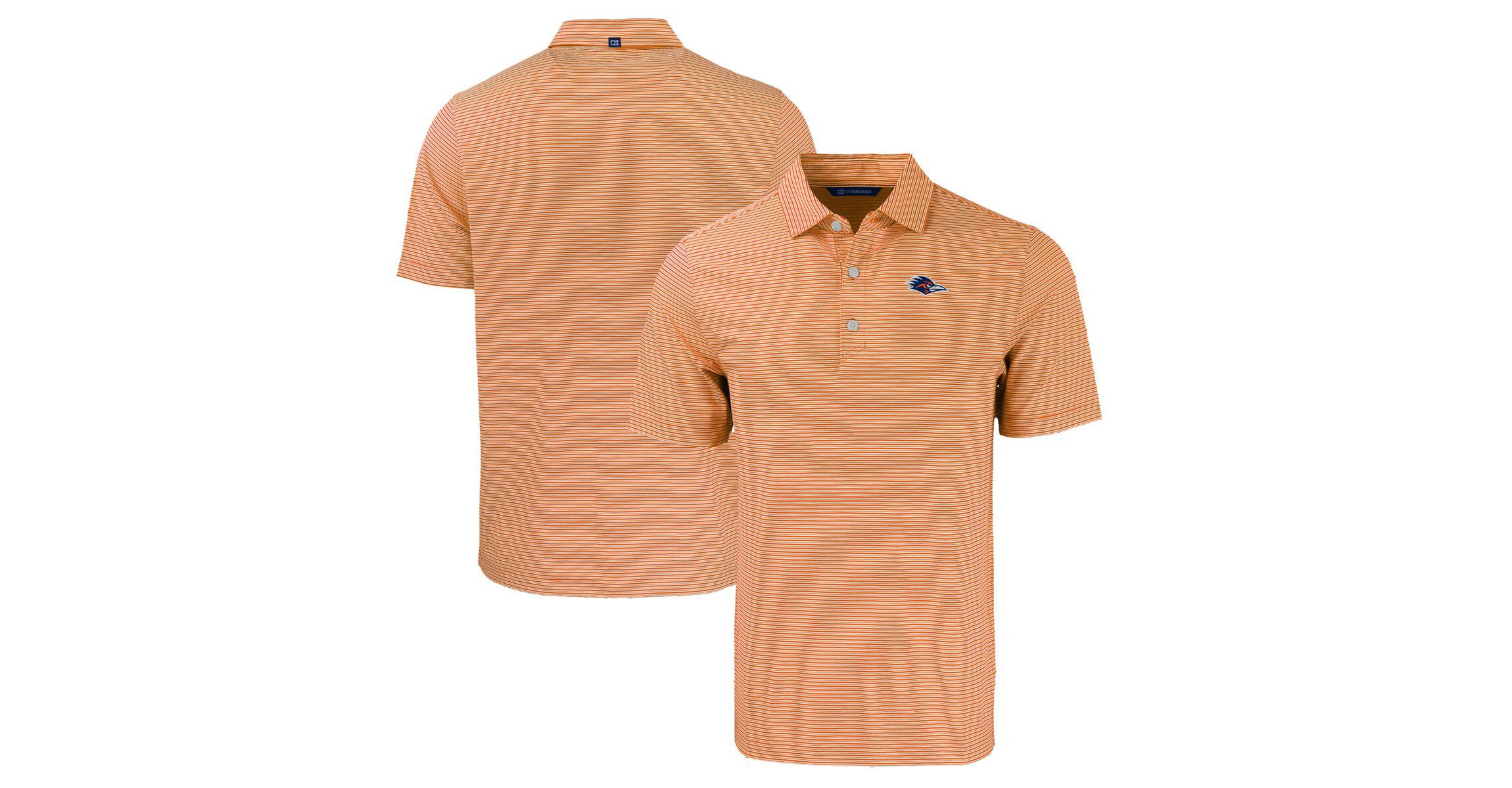 NCAA UTSA Roadrunners Forge Eco Double Stripe Stretch Recycled Polo