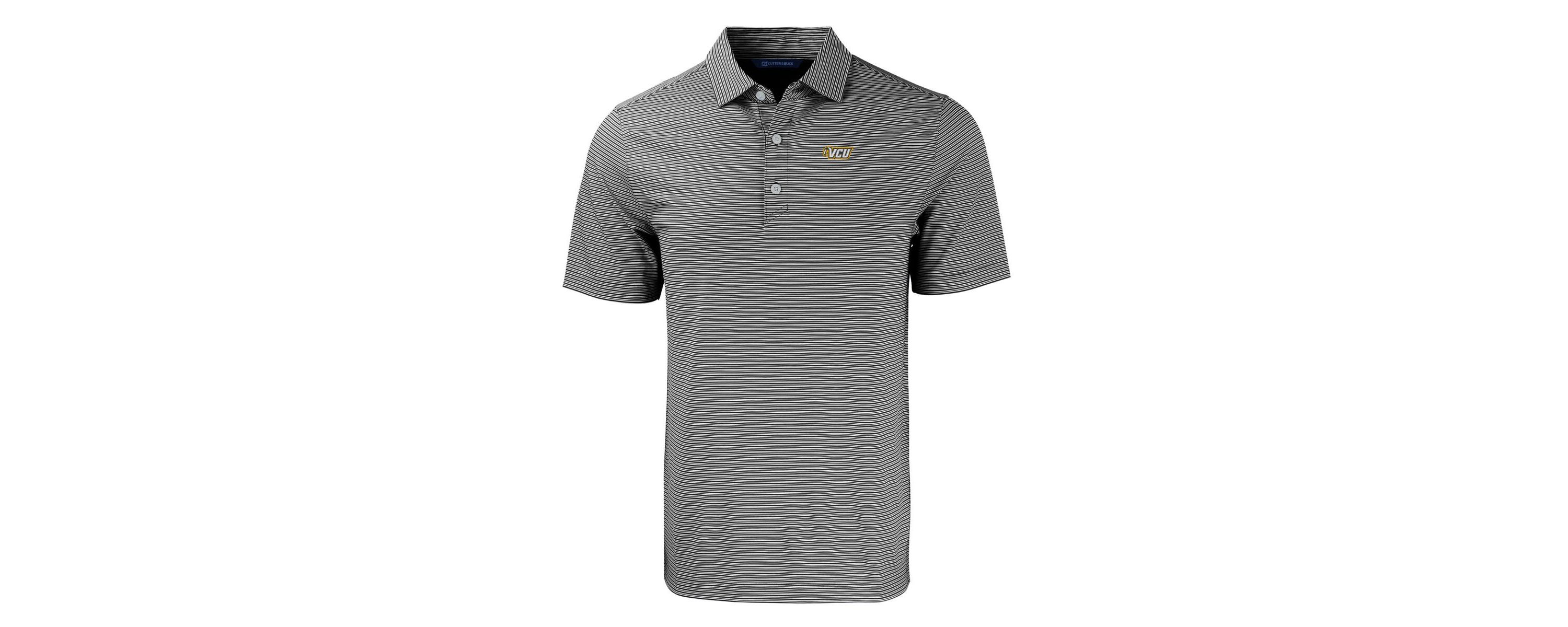 NCAA VCU Rams Forge Eco Double Stripe Stretch Recycled Polo
