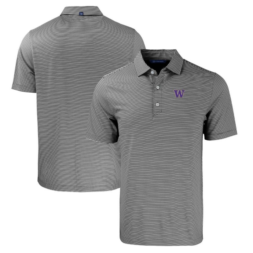 NCAA Washington Huskies Forge Eco Double Stripe Stretch Recycled Polo