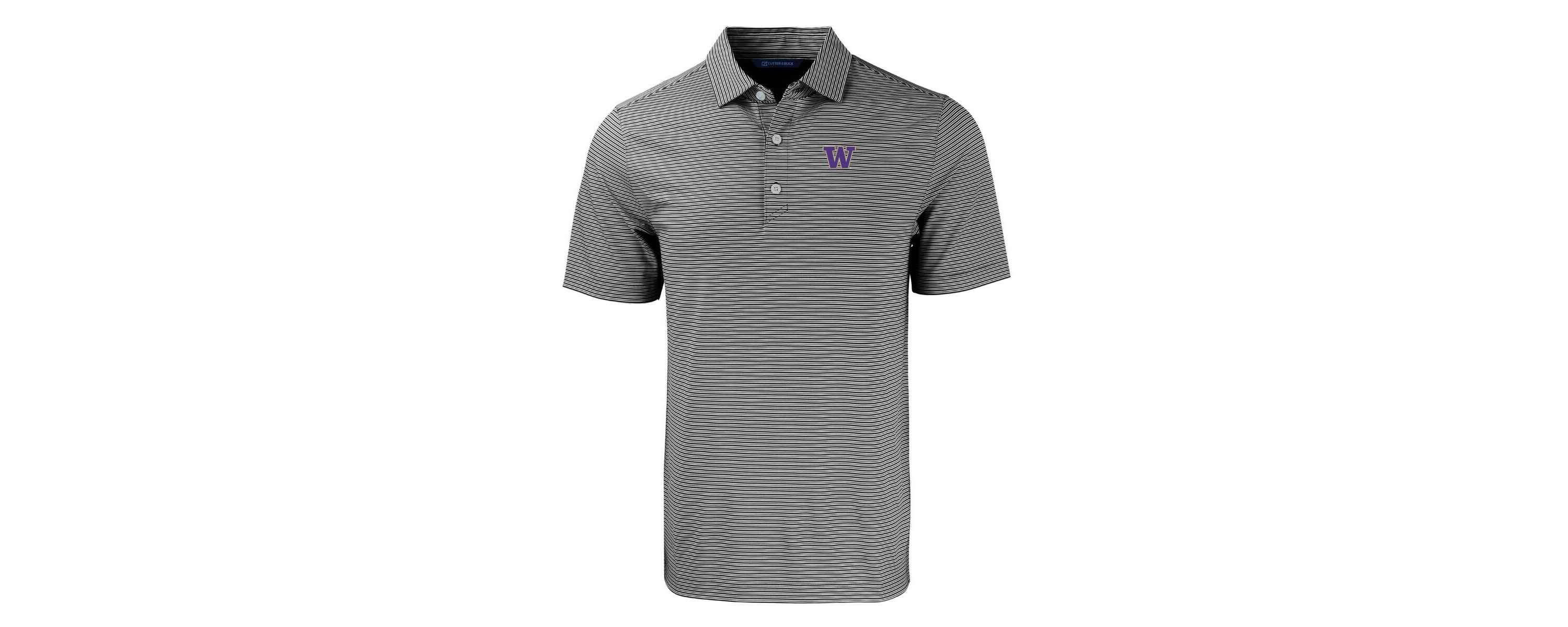 NCAA Washington Huskies Forge Eco Double Stripe Stretch Recycled Polo