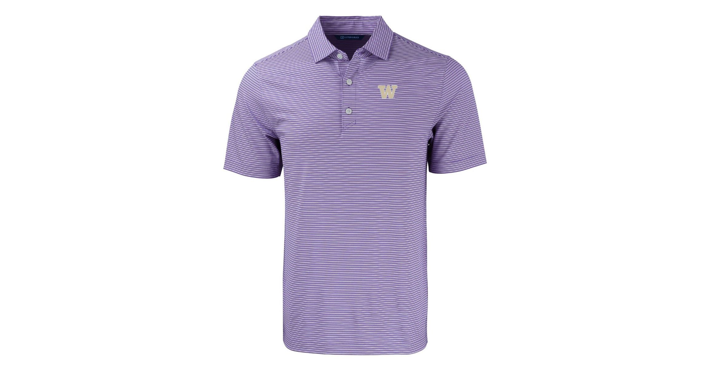 NCAA Washington Huskies Forge Eco Double Stripe Stretch Recycled Polo