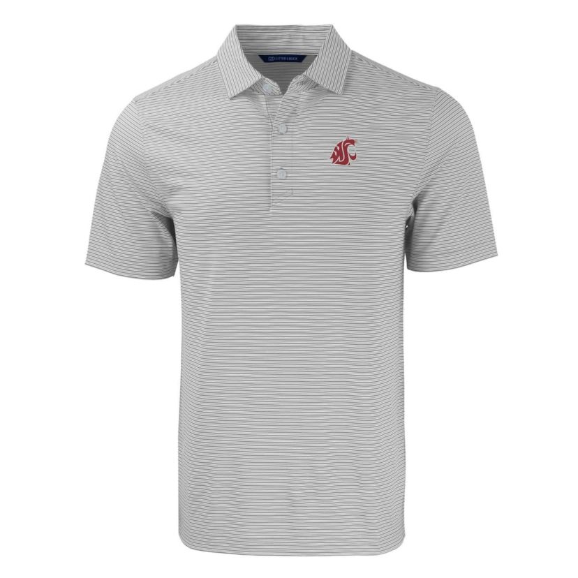 NCAA Washington State Cougars Forge Eco Double Stripe Stretch Recycled Polo