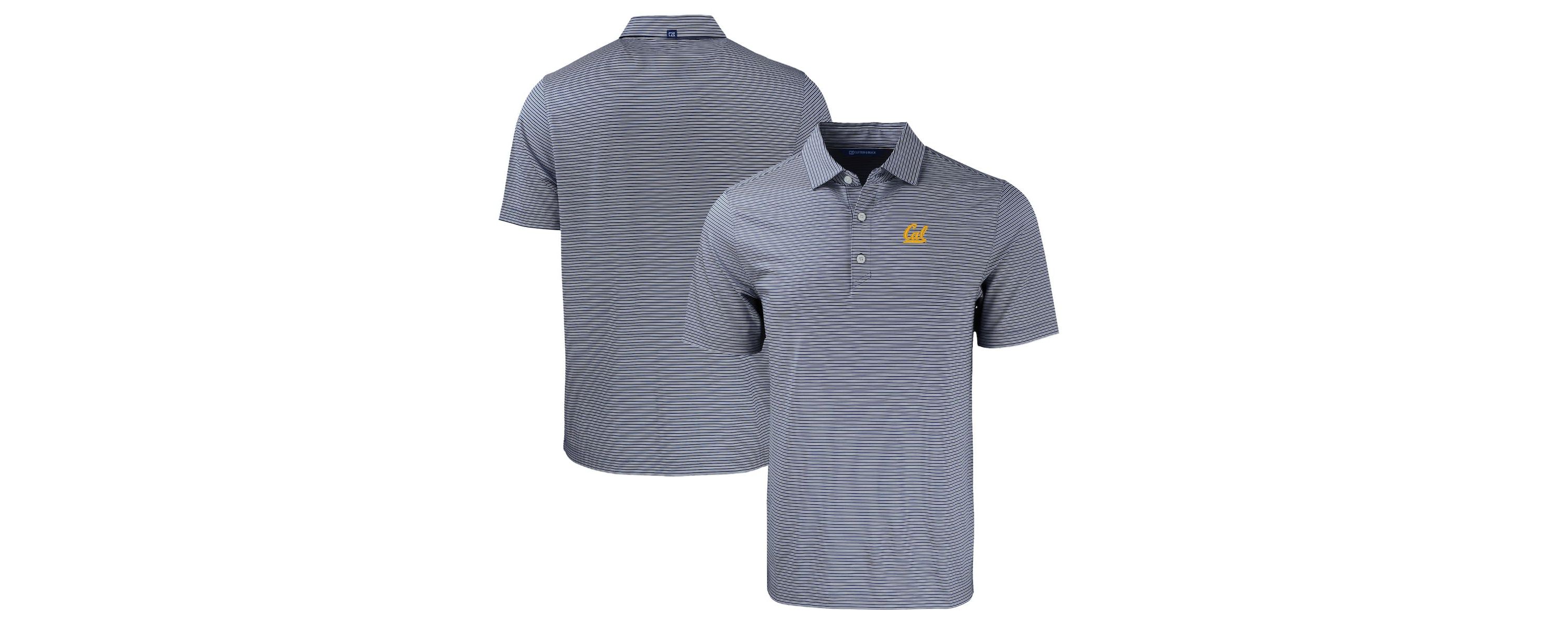 California Golden Bears NCAA Cal Bears Forge Eco Double Stripe Stretch Recycled Polo
