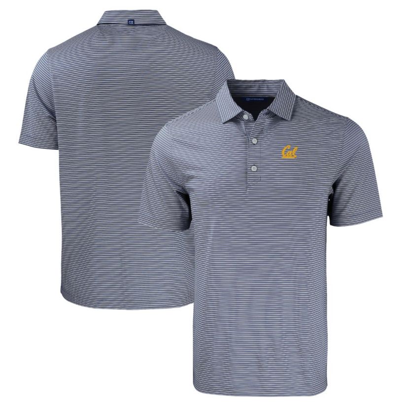California Golden Bears NCAA Cal Bears Forge Eco Double Stripe Stretch Recycled Polo