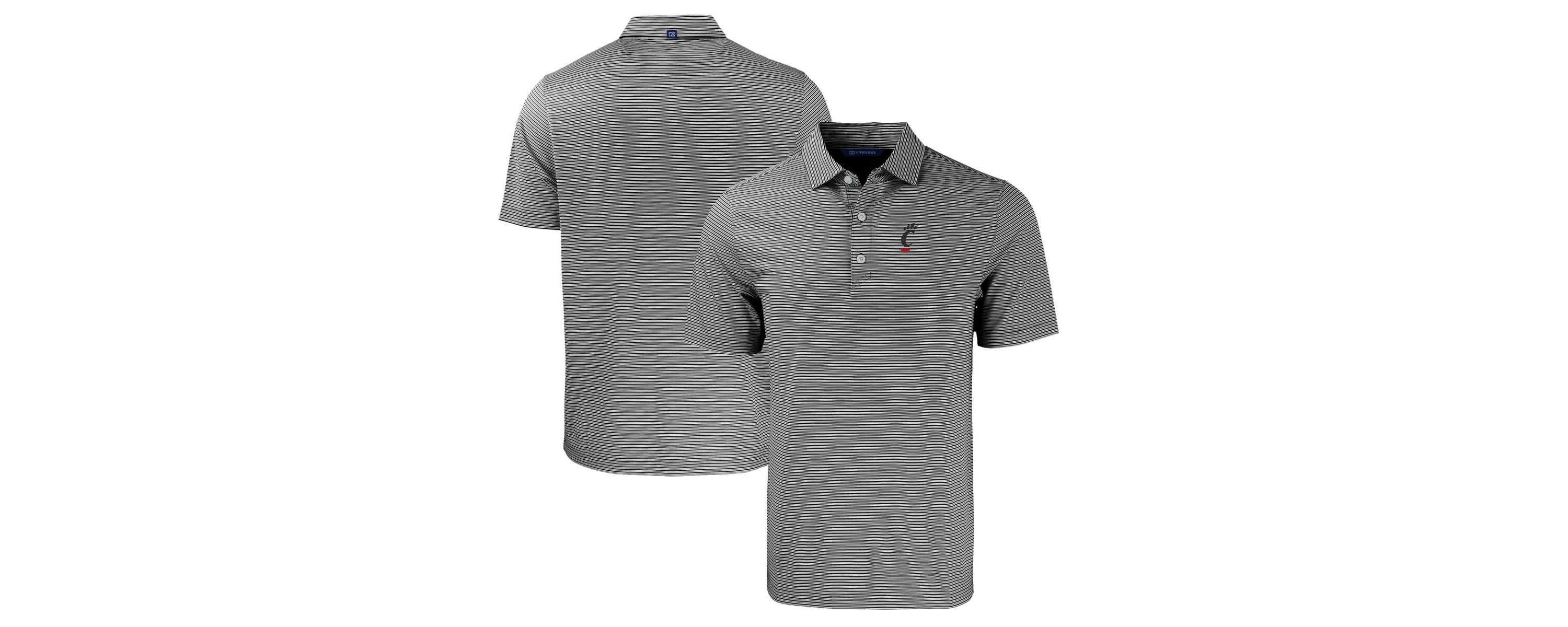 NCAA Cincinnati Bearcats Forge Eco Double Stripe Stretch Recycled Polo
