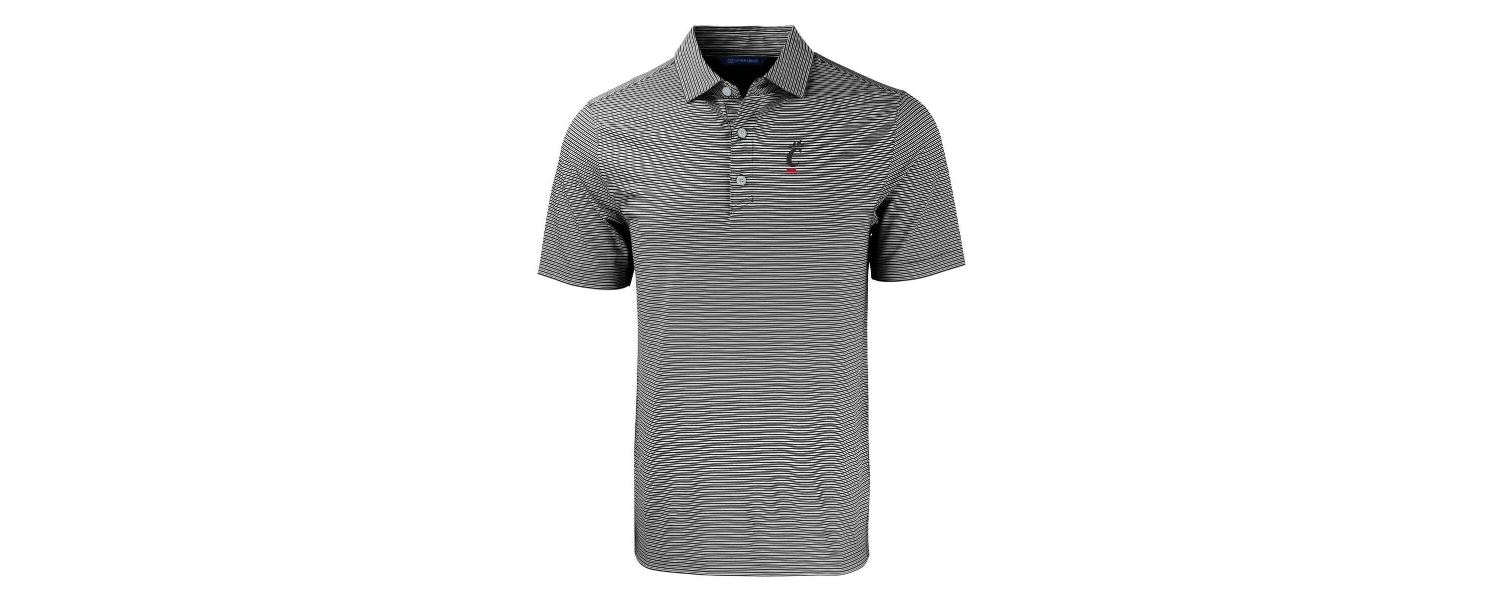 NCAA Cincinnati Bearcats Forge Eco Double Stripe Stretch Recycled Polo