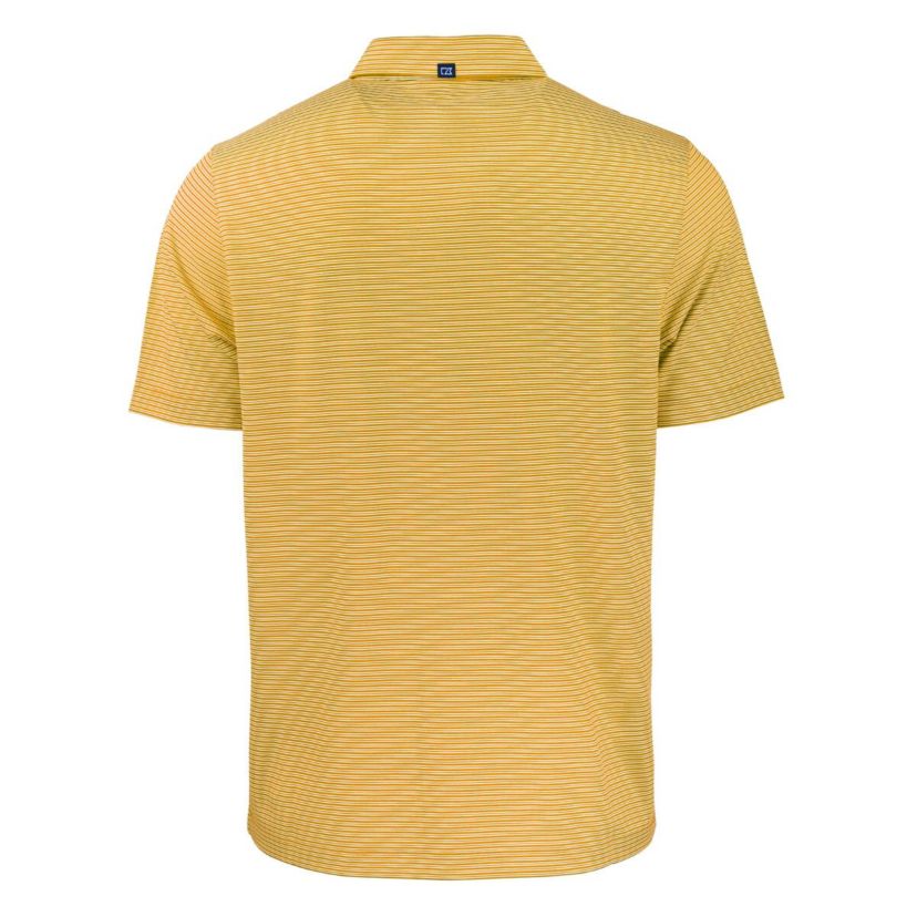 NCAA Michigan Wolverines Forge Eco Double Stripe Stretch Recycled Polo