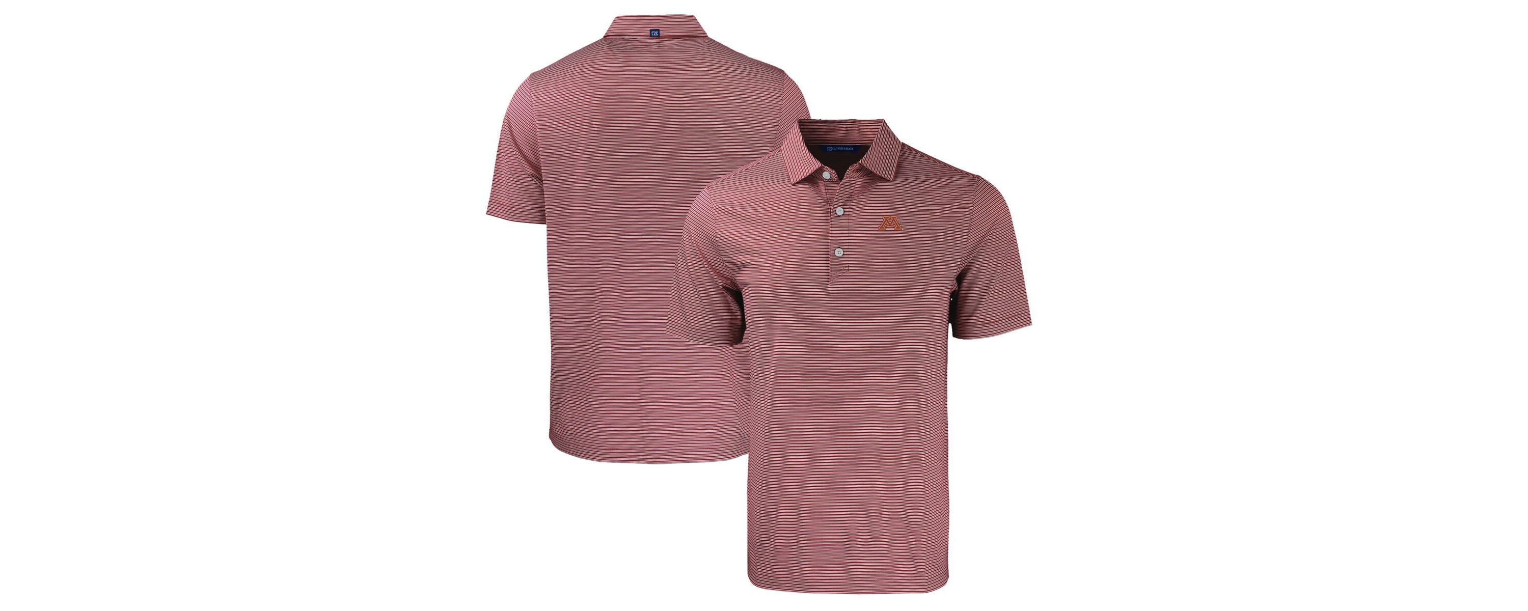 NCAA Minnesota Golden Gophers Forge Eco Double Stripe Stretch Recycled Polo