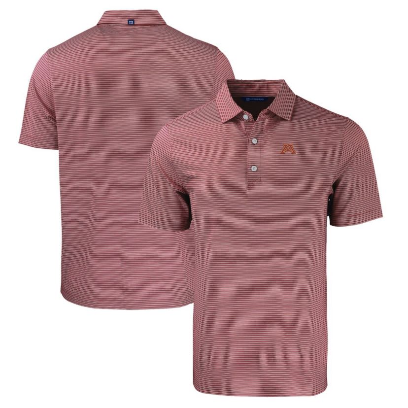 NCAA Minnesota Golden Gophers Forge Eco Double Stripe Stretch Recycled Polo