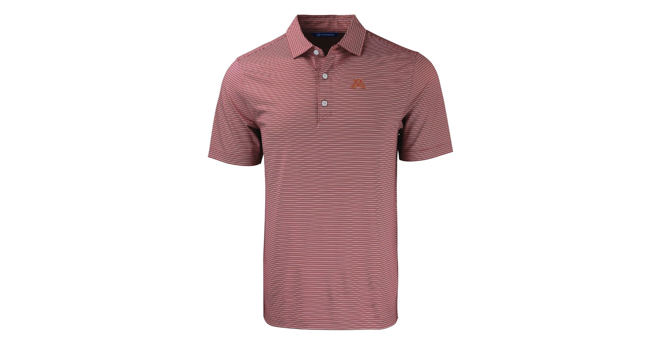 NCAA Minnesota Golden Gophers Forge Eco Double Stripe Stretch Recycled Polo