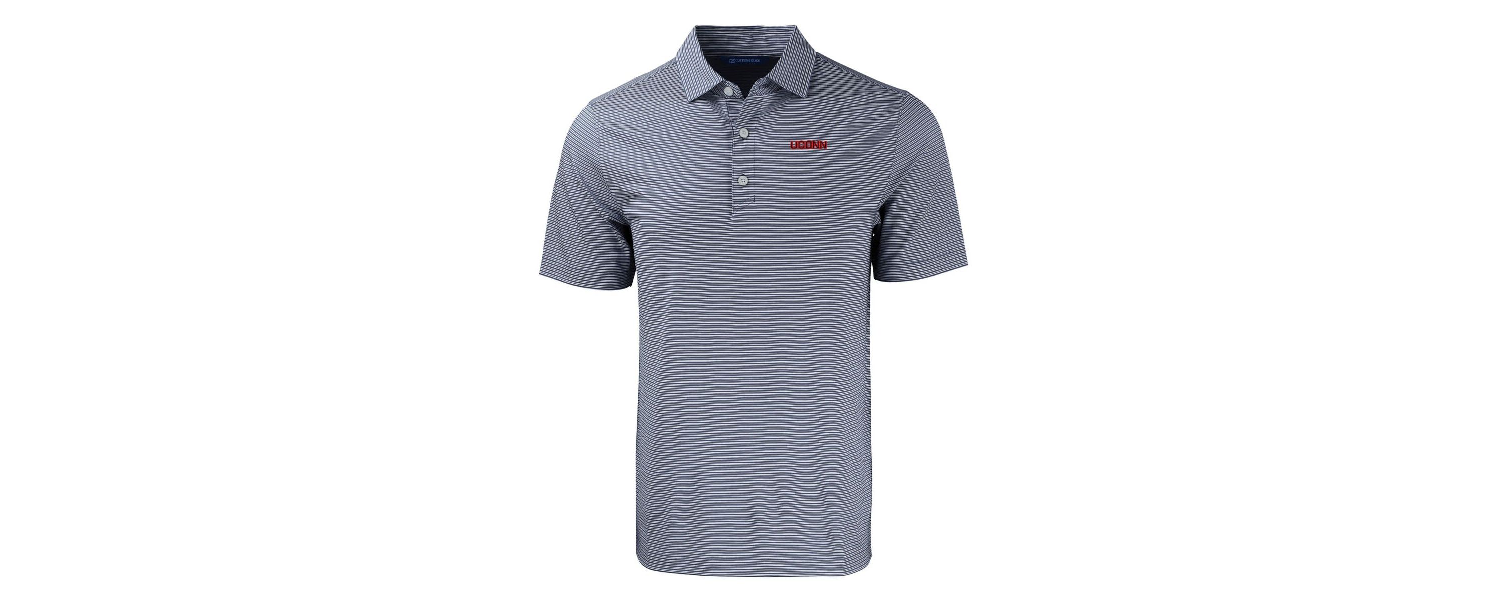 Connecticut Huskies NCAA UConn Huskies Forge Eco Double Stripe Stretch Recycled Polo