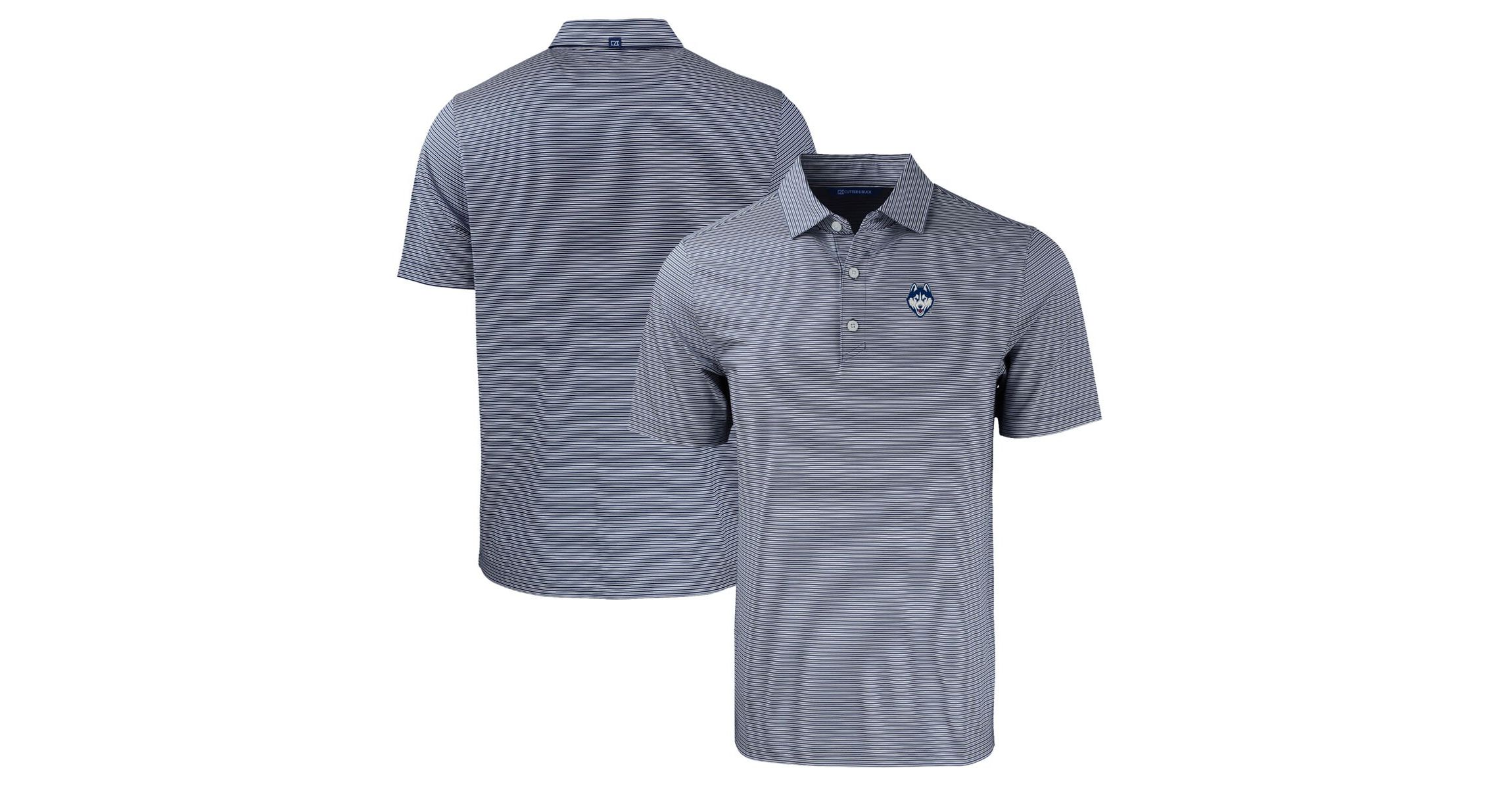 Connecticut Huskies NCAA UConn Huskies Forge Eco Double Stripe Stretch Recycled Polo