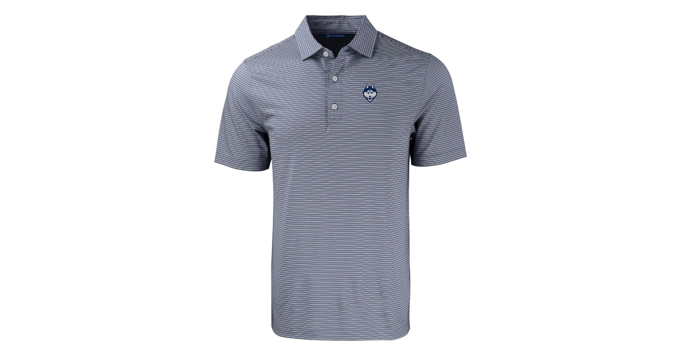 Connecticut Huskies NCAA UConn Huskies Forge Eco Double Stripe Stretch Recycled Polo