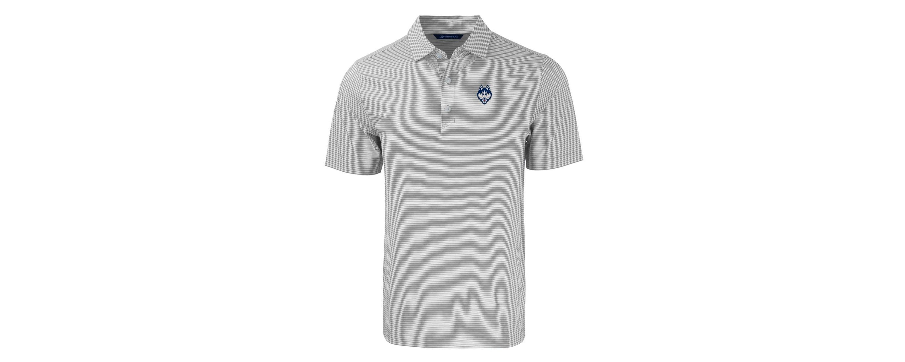 Connecticut Huskies NCAA UConn Huskies Forge Eco Double Stripe Stretch Recycled Polo