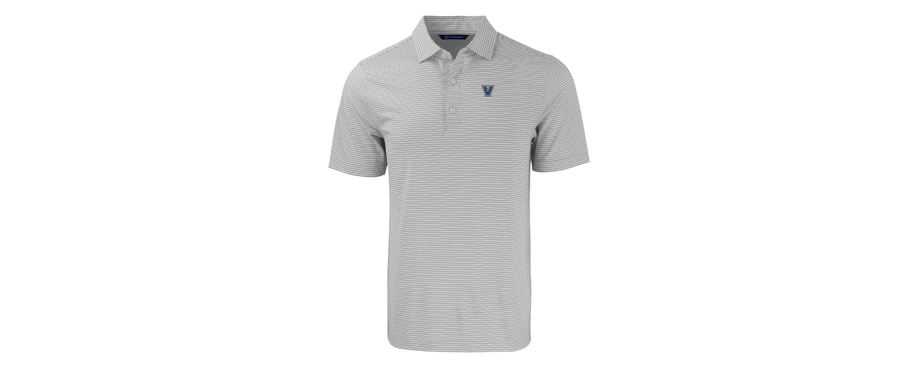 NCAA Villanova Wildcats Forge Eco Double Stripe Stretch Recycled Polo