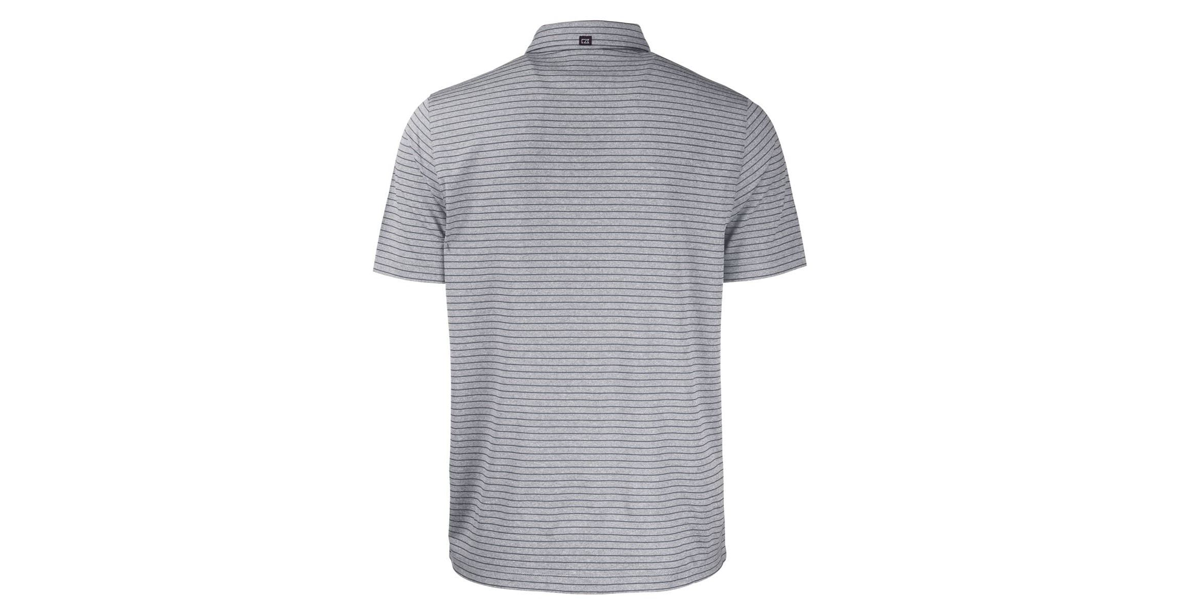NCAA SMU Mustangs Forge Eco ed Stripe Stretch Recycled Polo