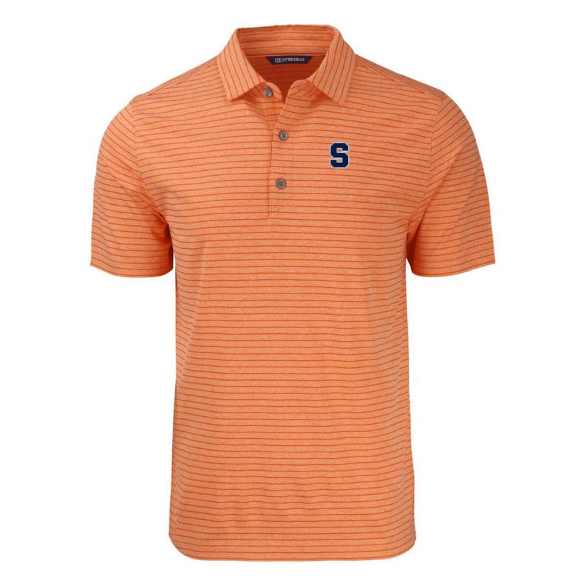 Syracuse Orange NCAA Syracuse Forge Eco ed Stripe Stretch Recycled Polo